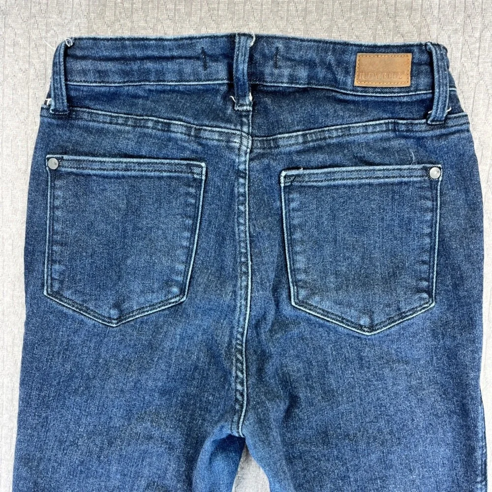 Judy Blue High Rise Ankle Fray Hem Women 7/28(27X27 skinny Slim Sexy Dress Jeans